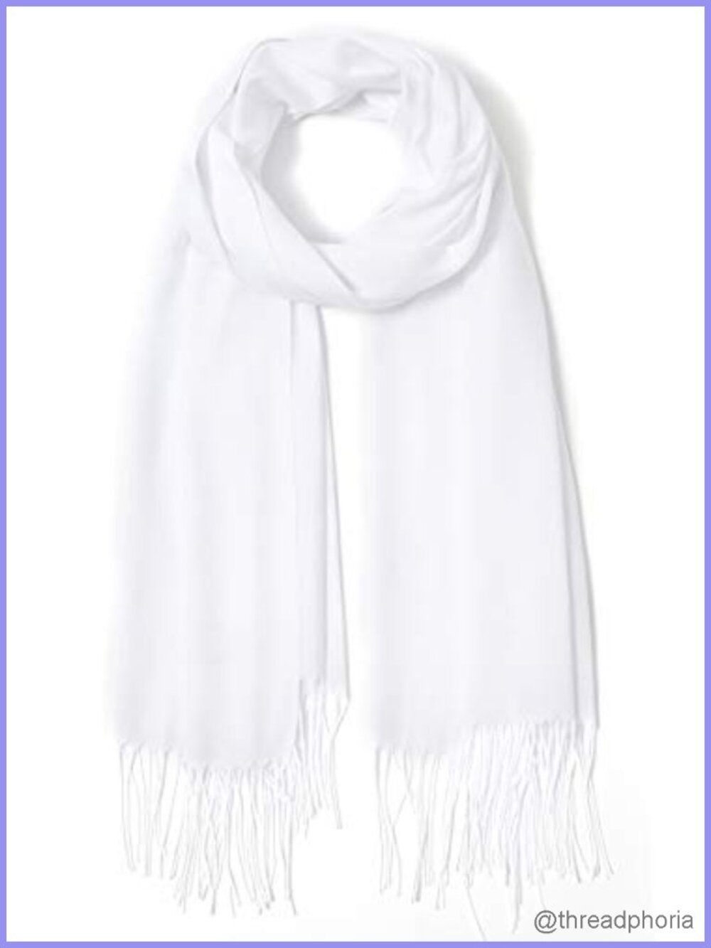 Women's Soft Pashmina Shawl Wrap Fringed Edge Lightweight Party Scarf